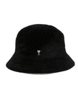 Ami Bucket Hat Fluffy Logo Black-AL Capone Premium