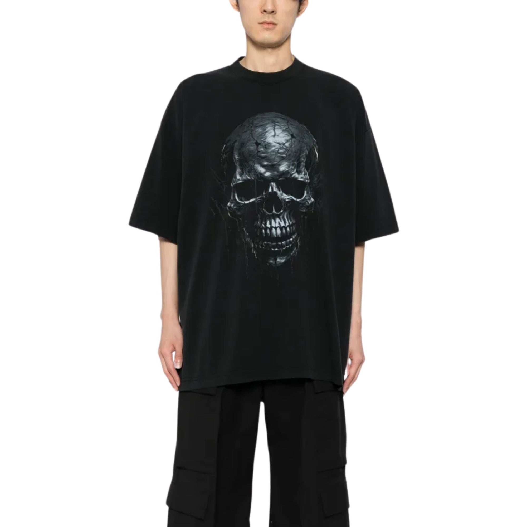 Vetements T-Shirt Illusion Logo Black-AL Capone Premium