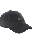 Drole De Monsieur Cap Courdroy Logo Grey-AL Capone Premium