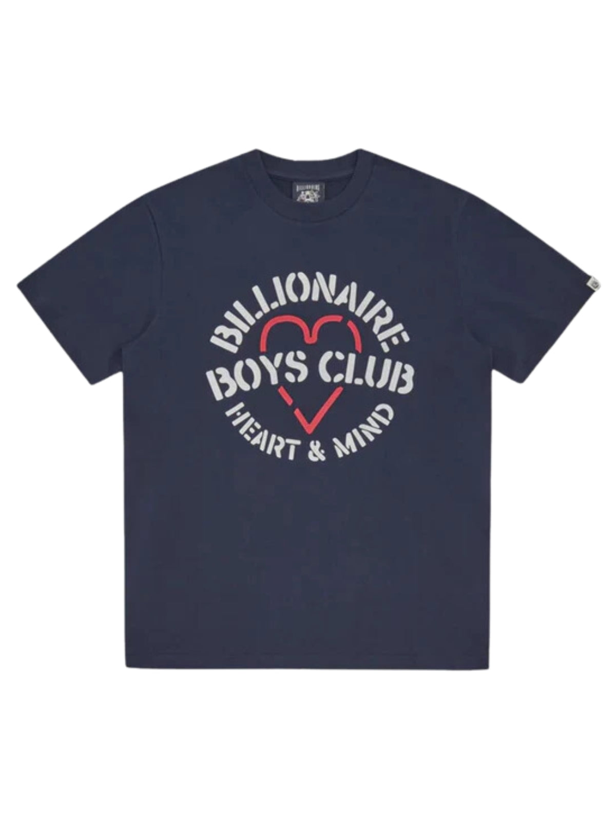 Billionaire Boys Club T-Shirt Heart & Mind Stencil Logo Navy-AL Capone Premium