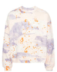 Msgm Sweater Allover Print Logo Lilac-Cream-AL Capone Premium
