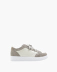 Cleens Sneakers C28 Suede Border White/Light Grey