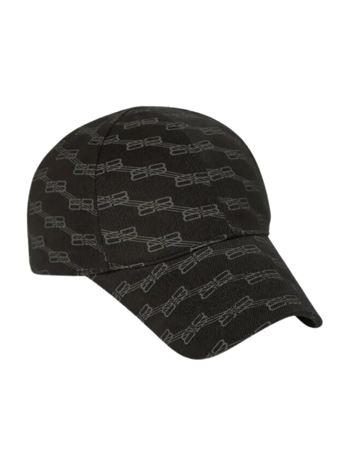 Balenciaga Cap Allover Bb Black