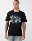 True Religion T-Shirt Buddha Letters Black