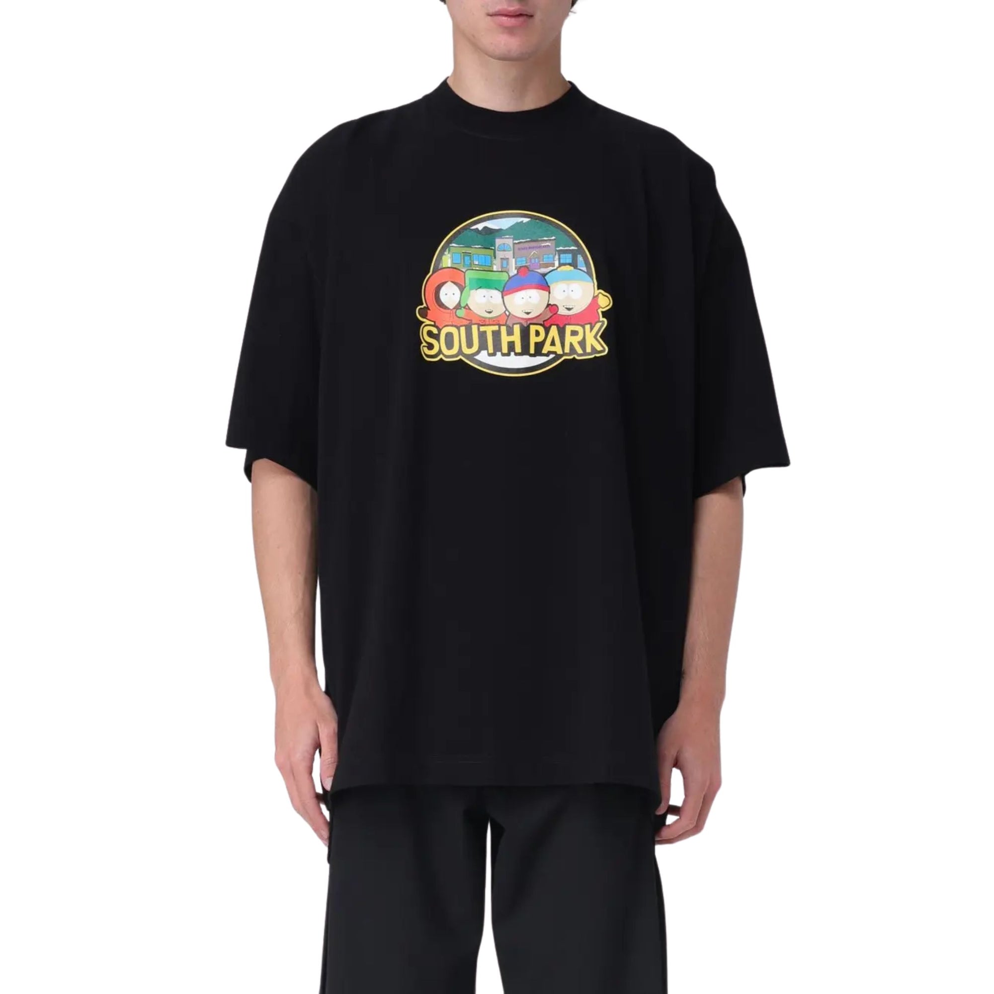 Vetements T-Shirt Southpark Oversized Black-AL Capone Premium
