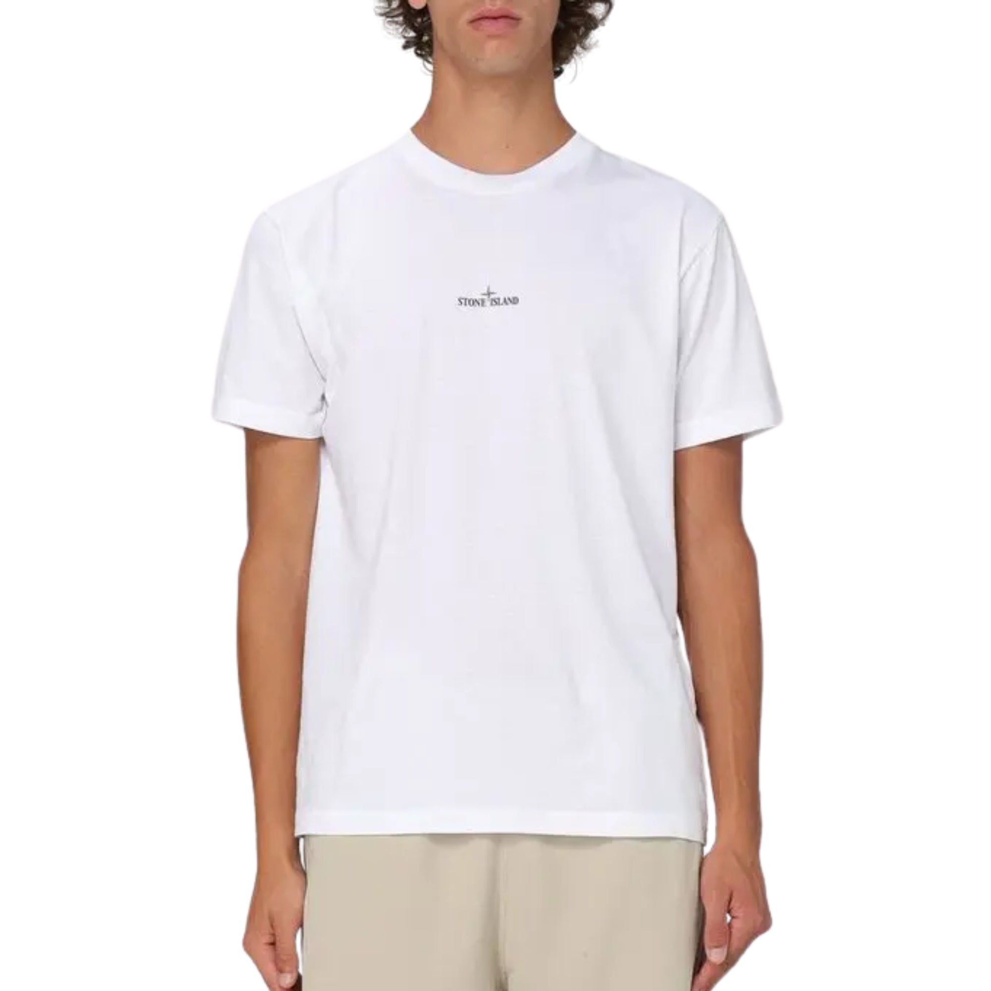 Stone Island T-Shirt Logo White-AL Capone Premium