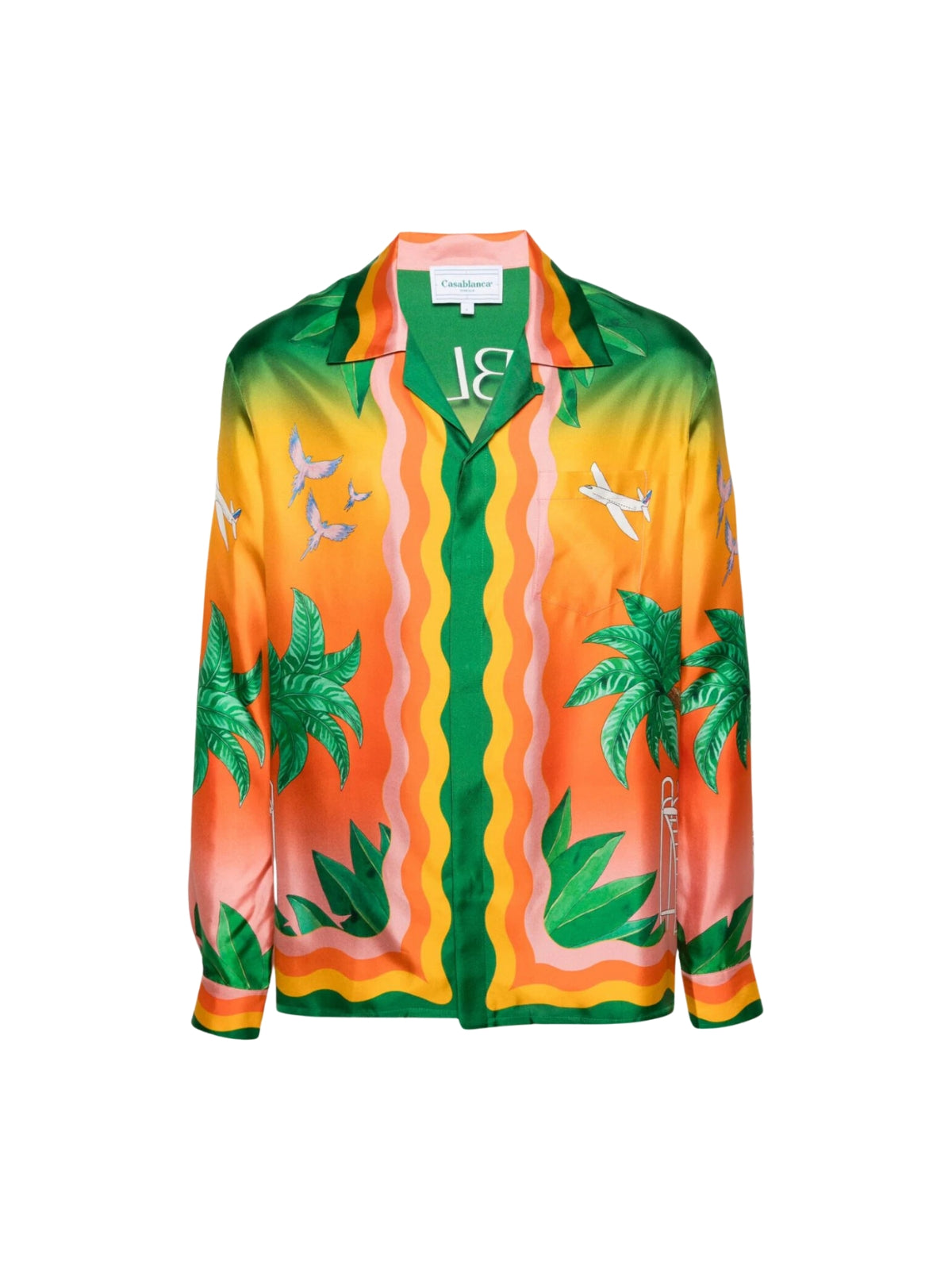 Casablanca Shirt Cuban Collar Tennis Club En Fleur Multicolour-AL Capone Premium