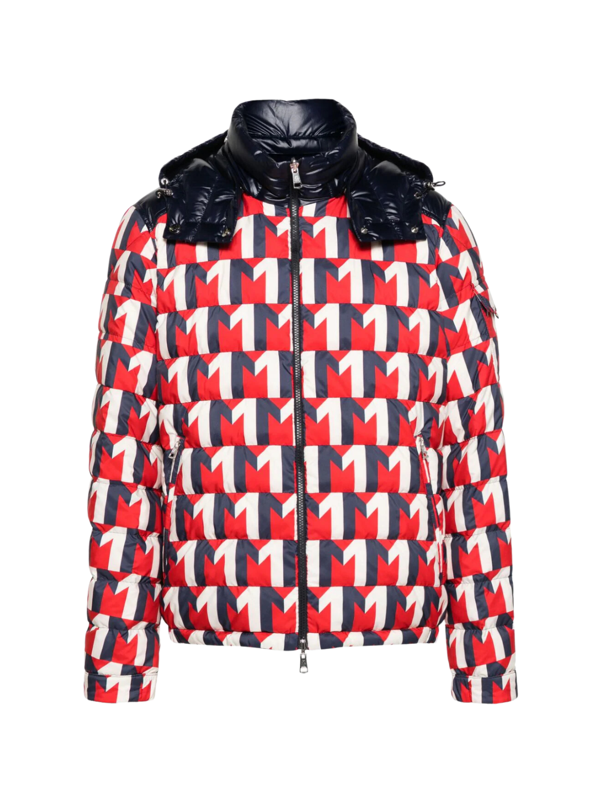 Moncler red and white jacket online