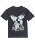 Purple T-Shirt Textured Inside Out Black-AL Capone Premium