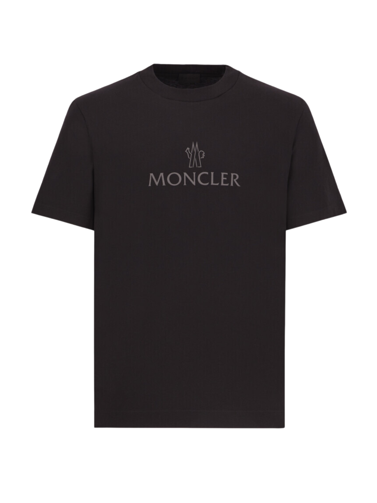 Moncler t shirt black logo on sale