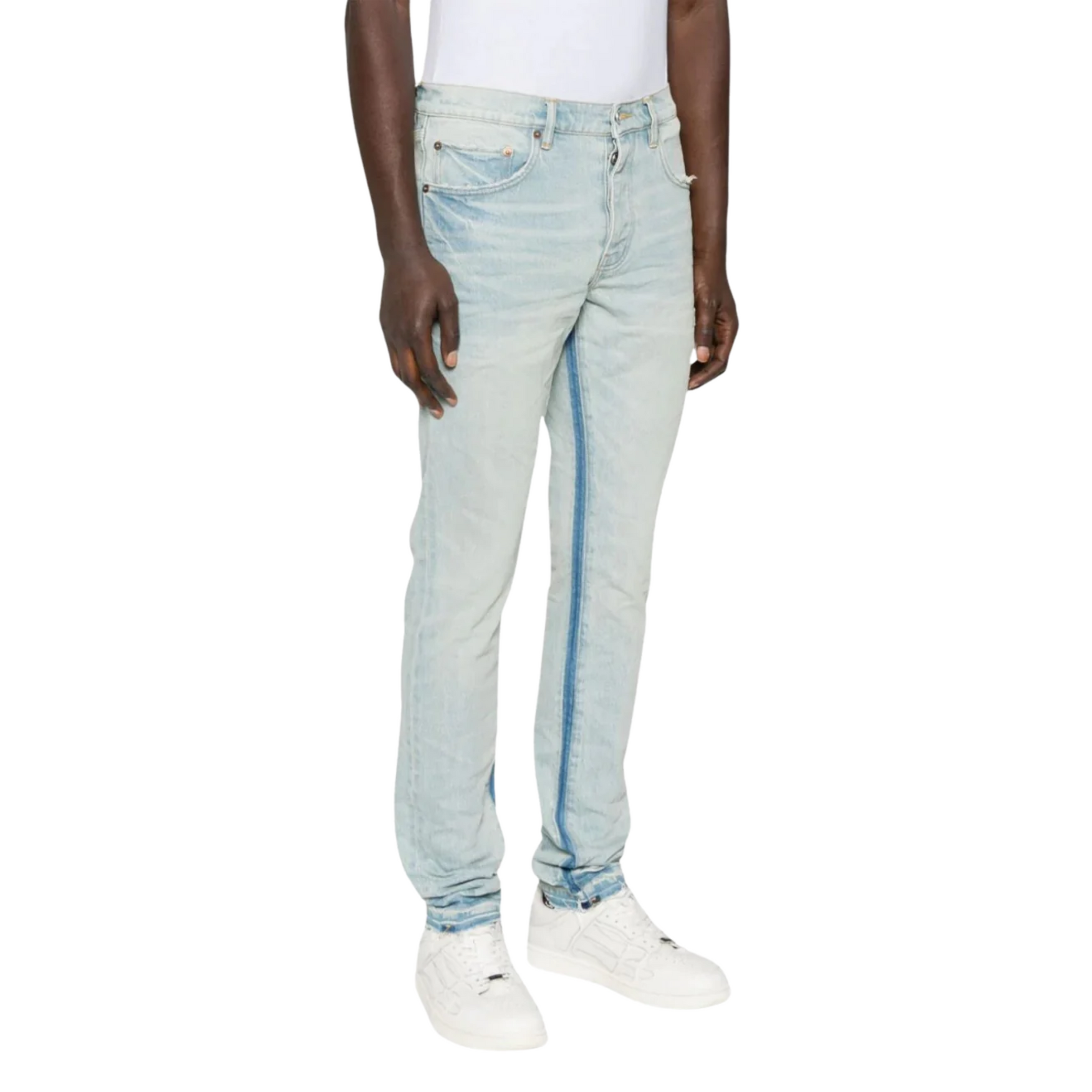 Purple Jeans Shadow Inseam Light Indigo-AL Capone Premium