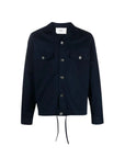 Ami Shirt Chest Pocket Overshirt Navy-AL Capone Premium