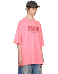 Vetements T-Shirt Crystal Paris Pink