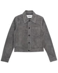 Ami Jacket Suede Leather Stone Grey-AL Capone Premium