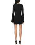 Chiara Ferragni Dress Low V Neck Black