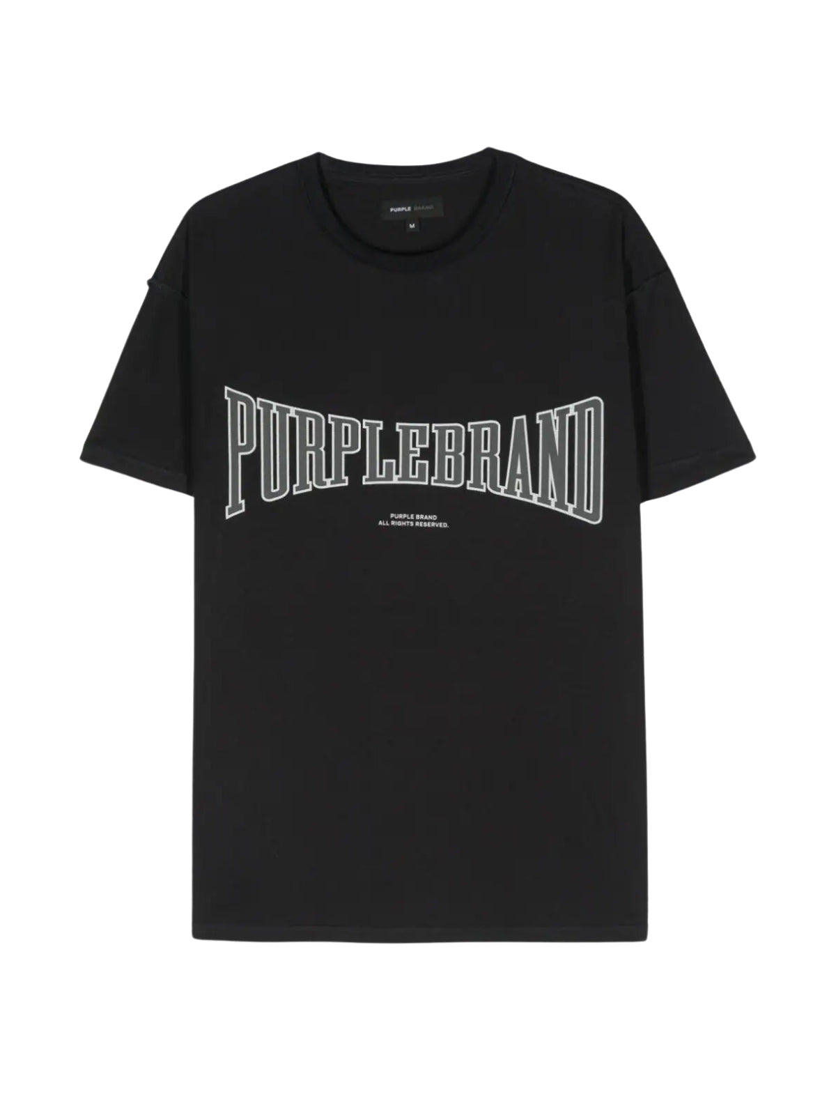 Purple T-Shirt Textured Inside Out Black-AL Capone Premium