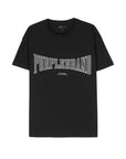 Purple T-Shirt Textured Inside Out Black-AL Capone Premium