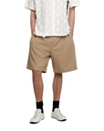 Msgm Shorts Back Print Beige