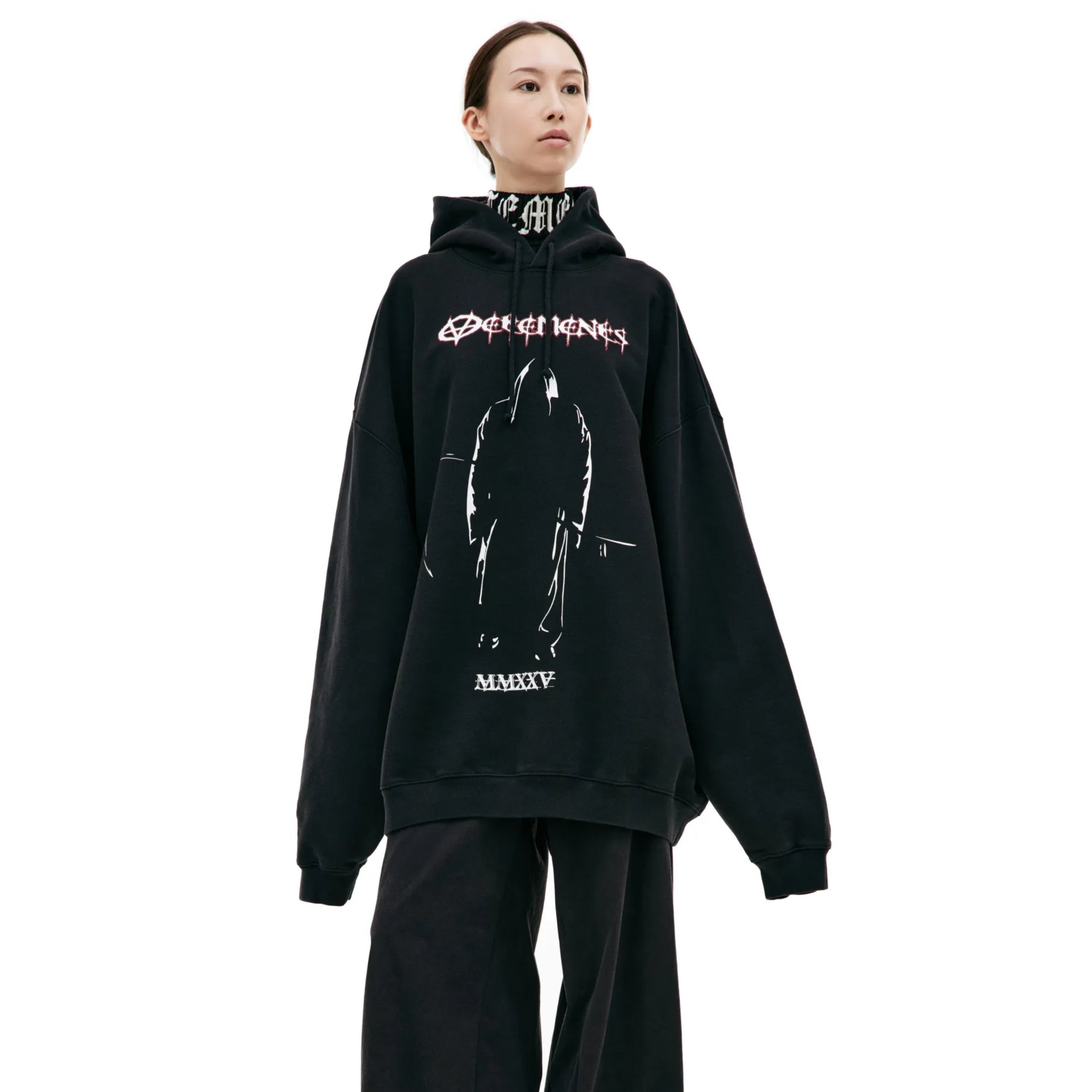 Vetements Hoodie Reaper Logo Black-AL Capone Premium