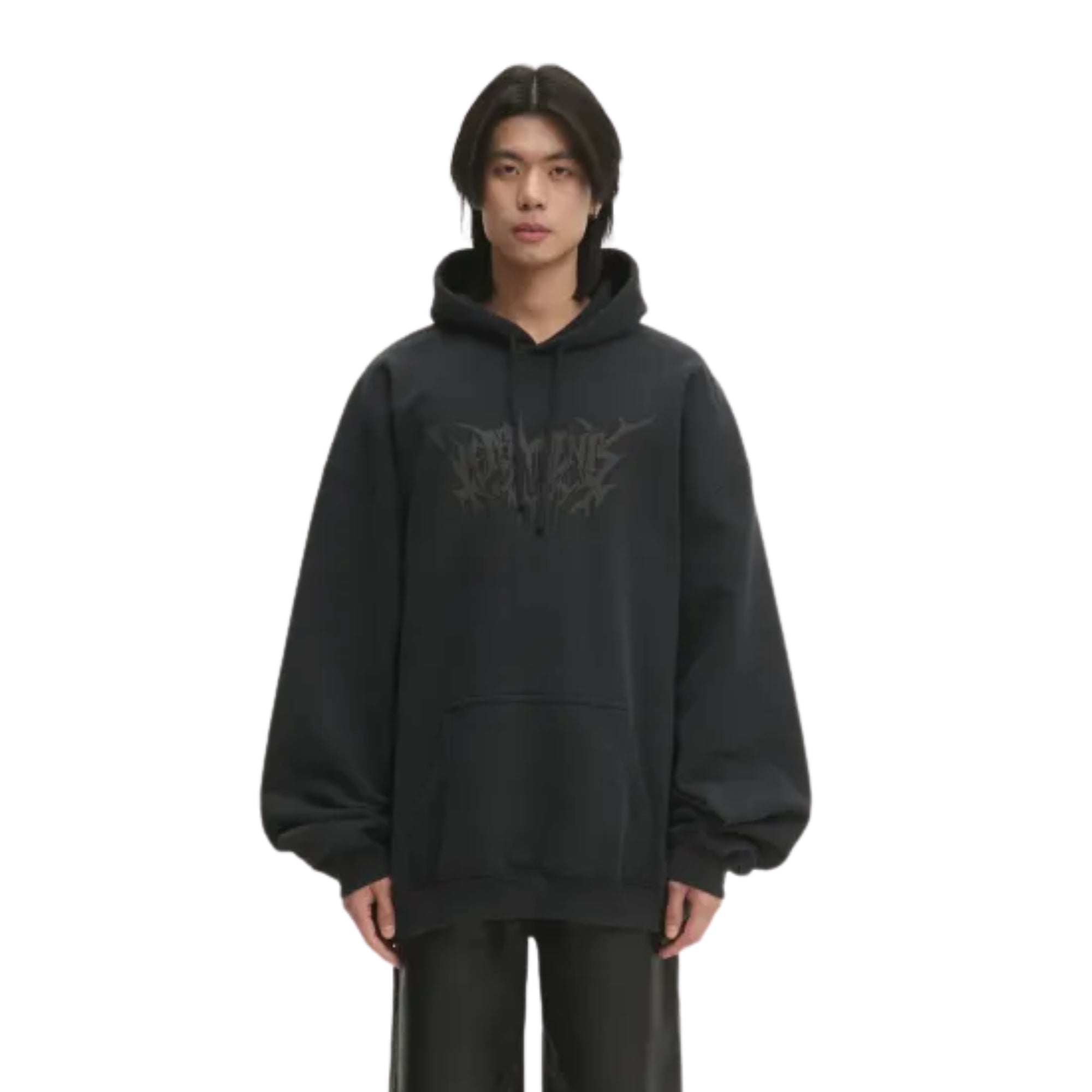 Vetements Hoodie Drip Metal Oversized Black-AL Capone Premium