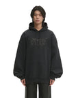 Vetements Hoodie Drip Metal Oversized Black