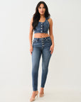 True Religion Crystal Jennie Hr Skinny Flap Contera