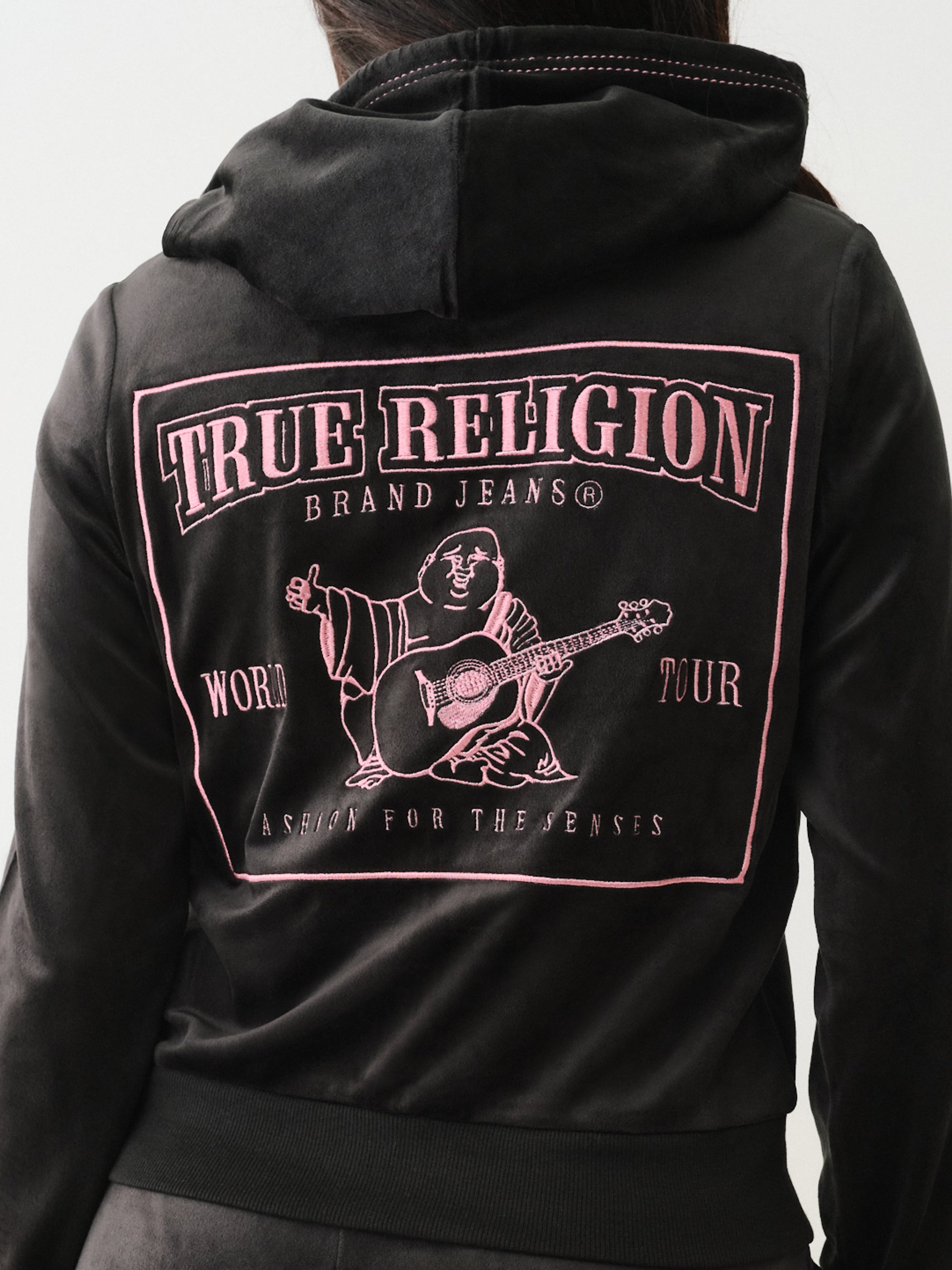 true religion スウェット　黒 True Religion Sweatpants Hs Paint Big T Sweats Jet Black - AL