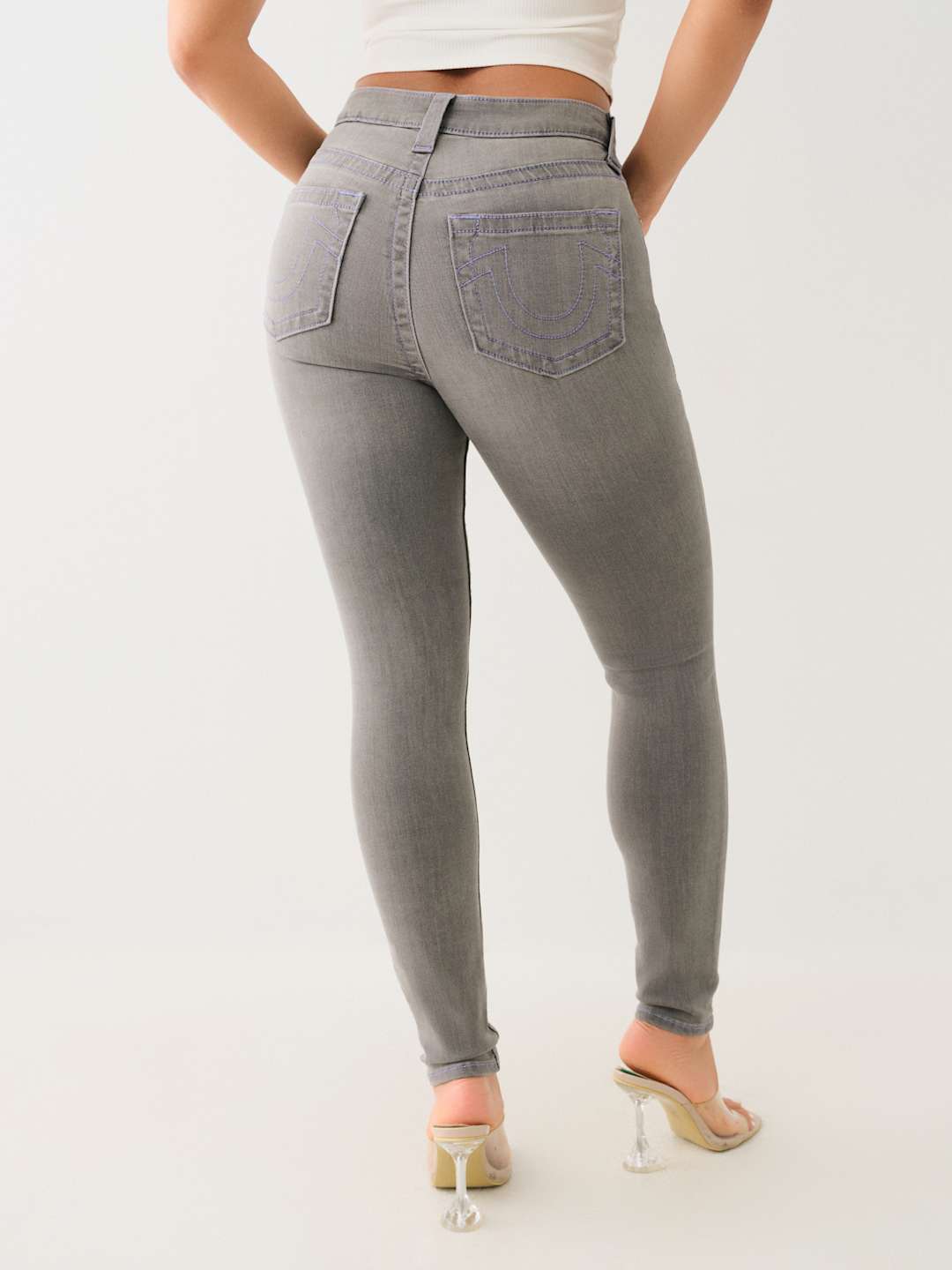 True Religion JENNIE HIGH RISE SKINNY-AL Capone Premium