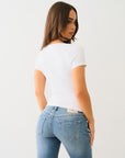 True Religion Crystal Tr V Notch Tee Optic White-AL Capone Premium