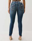 True Religion Jennie Mr Skinny Flap Sup T Royal Indigo