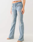 True Religion Front Zip Pkt Becca Mr Bootcut Polar Frost