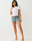 True Religion I Love True Jennie Short Flap Seastorm