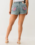 True Religion I Love True Jennie Short Flap Seastorm