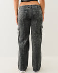 True Religion Lr Relaxed Baggy Cargo Big T Black