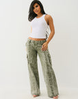 True Religion Lr Relaxed Baggy Cargo Big T Kalamata