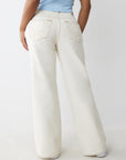 True Religion Bobbi Baggy Jean Winter White