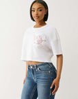 True Religion Embroidered Buddha Tee Optic White