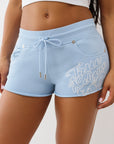 True Religion Shorts Tr Low Rise Joey Terry S Cerulean Blue