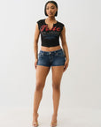 True Religion I Love True Joey Lr Short Cerulean Dream