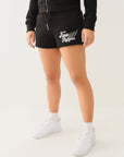 True Religion Crystal Wing Lounge Short Jet Black