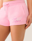 True Religion Crystal Wing Lounge Short Prism Pink