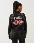 True Religion True Sporty Shrunken Track Jkt Jet Black