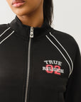 True Religion True Sporty Shrunken Track Jkt Jet Black