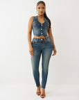 True Religion Denim Vest Super T Twilight Spark