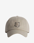 Maison Kitsune Cap Fox Head Concrete Beige
