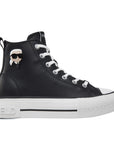 Karl Lagerfeld Sneaker Ladies Kampus Max Hi Black-White