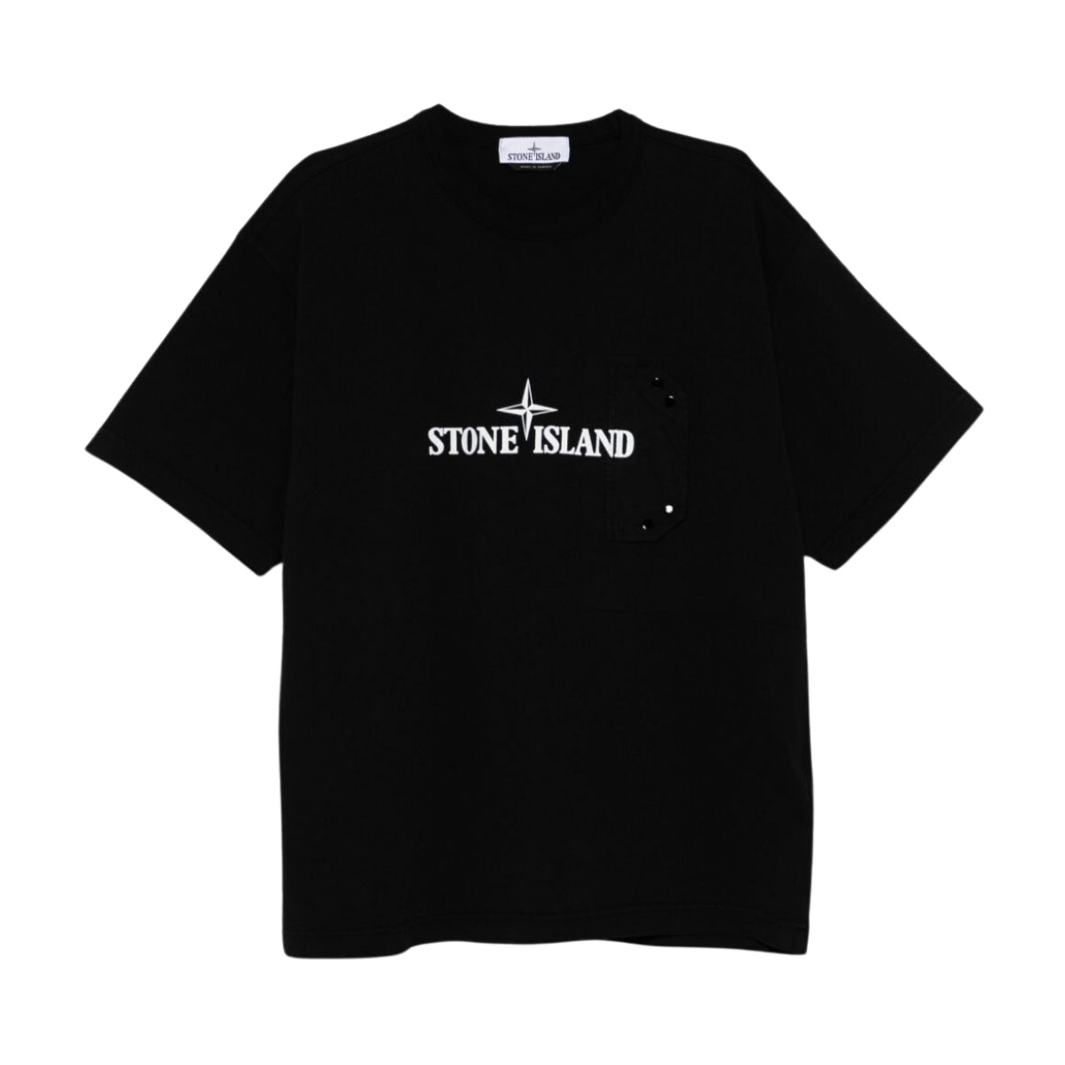 Stone Island T-Shirt Logo Black-AL Capone Premium