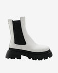 Chiara Ferragni Boot Chelsea Leather White