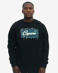 Capone Sweater Denim Patch Logo Black