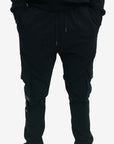 Capone Cargo Sweatpants Double Sided Pockets Black